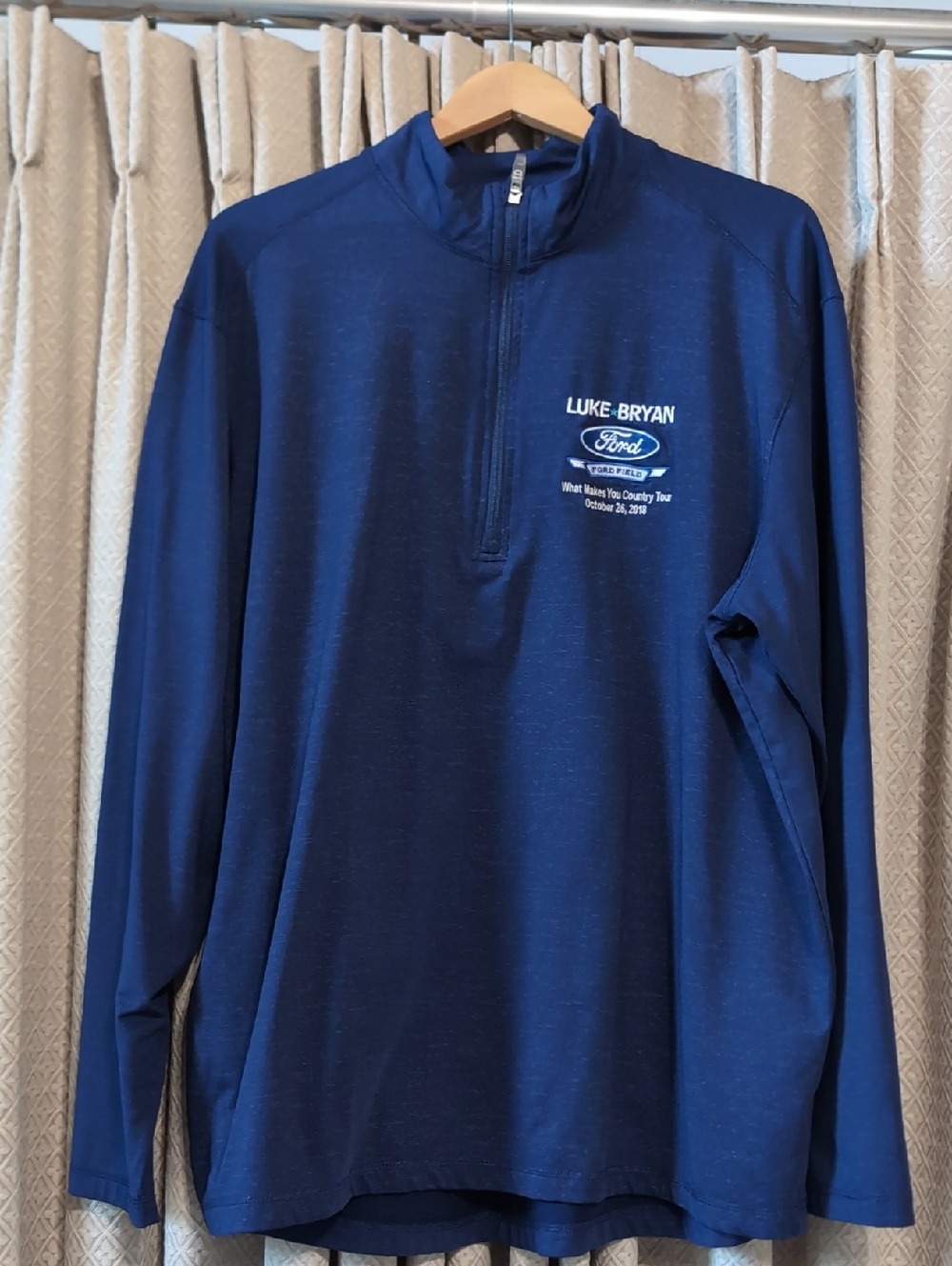 2018 Luke Bryan What Makes You Country Tour Ford Ford Event Promo 1/4 Zip Jacket
